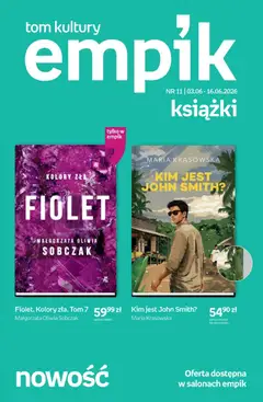 Pogląd gazetki "Empik promocje - Tom kultury Książki" ze sklepu Empik ważnej od 03.06.2026