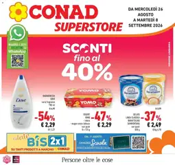 Anteprima dell'opuscolo Conad volantino Superstore Brescia dal negozio Conad valido da 26/08/2026