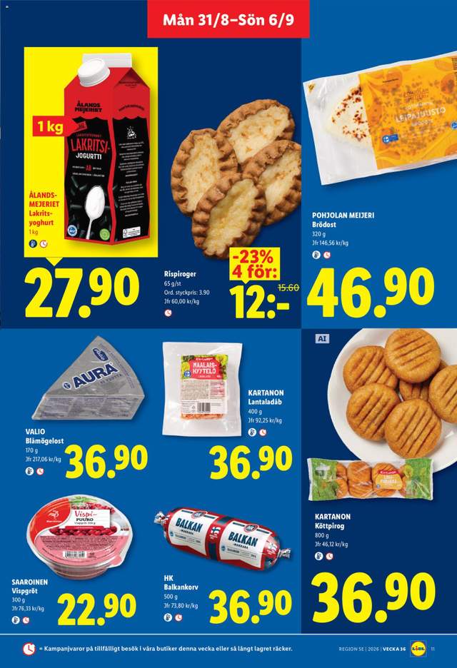 Nytt Lidl reklamblad från 31/08