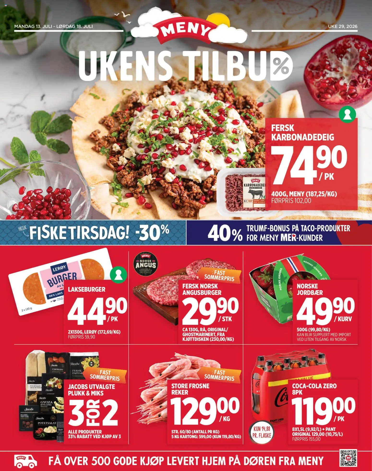 Forhåndsvis Meny kundeavis fra butikk Meny gyldig fra 13/07/2026