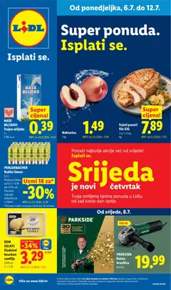 Pregled letka Lidl Katalog trgovine Lidl vrijedi od 06.07.2026