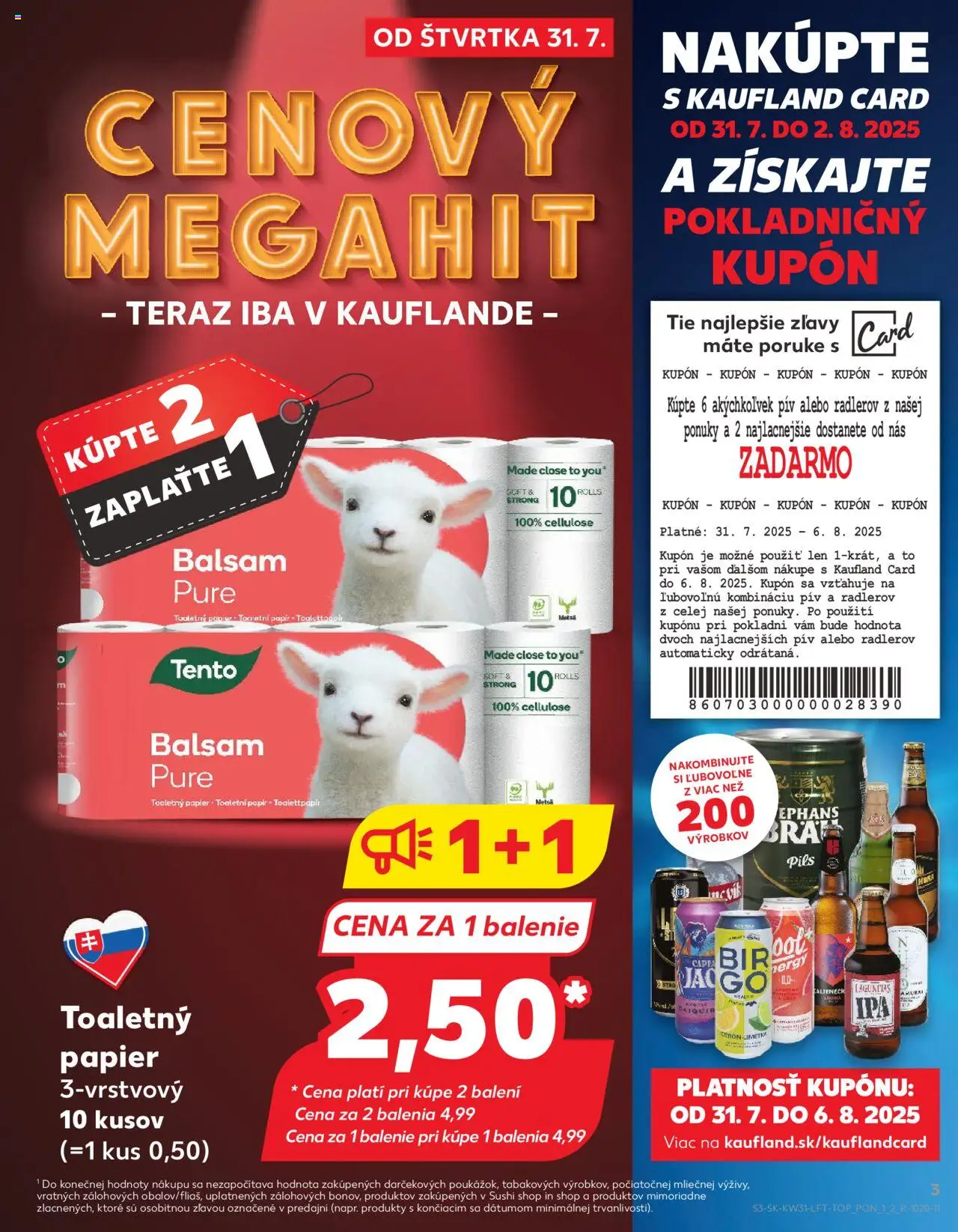 Náhľad Kaufland letáku platného od 31.07.2025