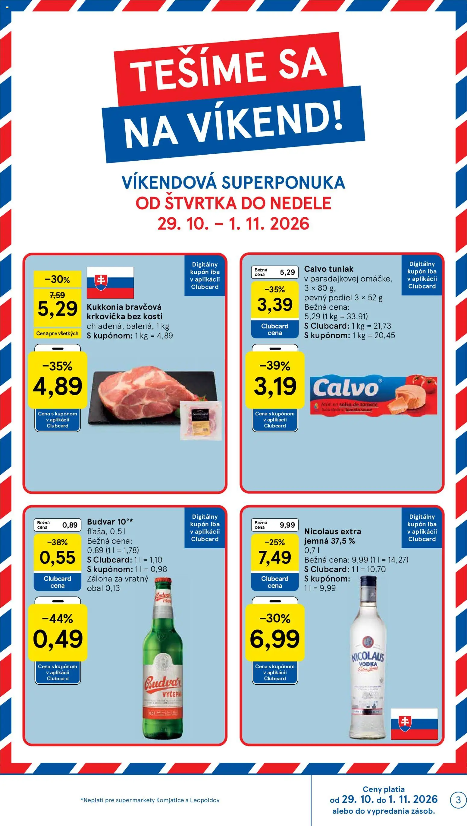 Náhľad Tesco letáku platného od 28.10.2026
