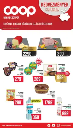 COOP - COOP - Mini & Abc & Szuper / Mecsek megtekintése, amely érvényes 2026.06.18.-től