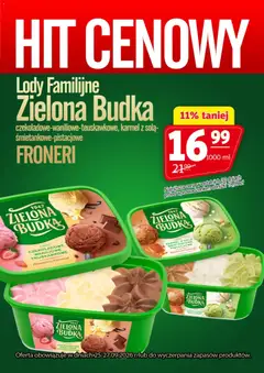Pogląd gazetki "Prim Market promocja - Lody Zielona Budka" ze sklepu Prim Market ważnej od 25.09.2026