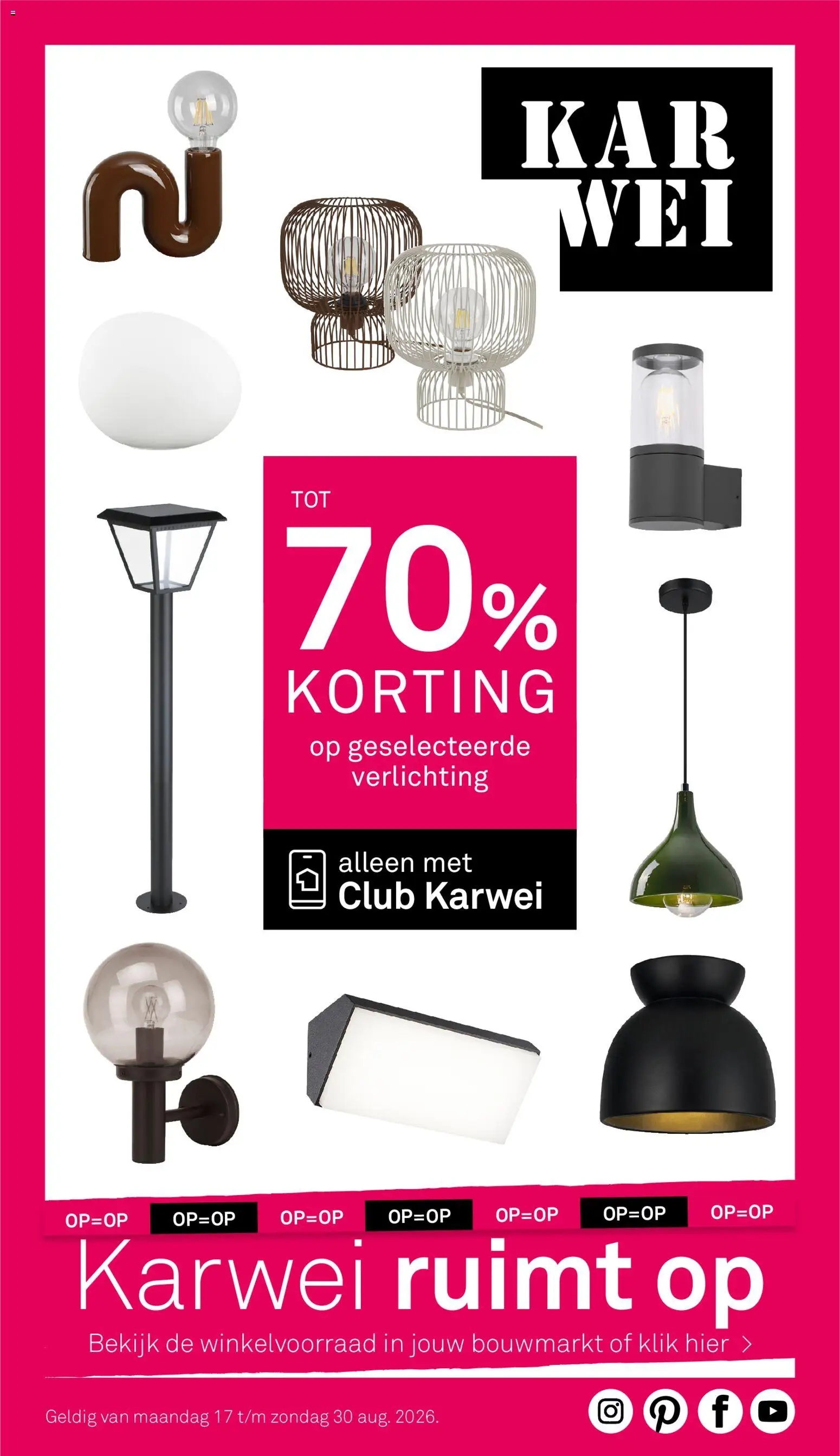 Voorbeeld van KARWEI folder van winkel KARWEI geldig vanaf 17-08-2026 - Verlichting