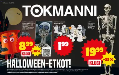 Kaupan Tokmanni Tokmanni Halloween esikatselu, voimassa 07/09/2026