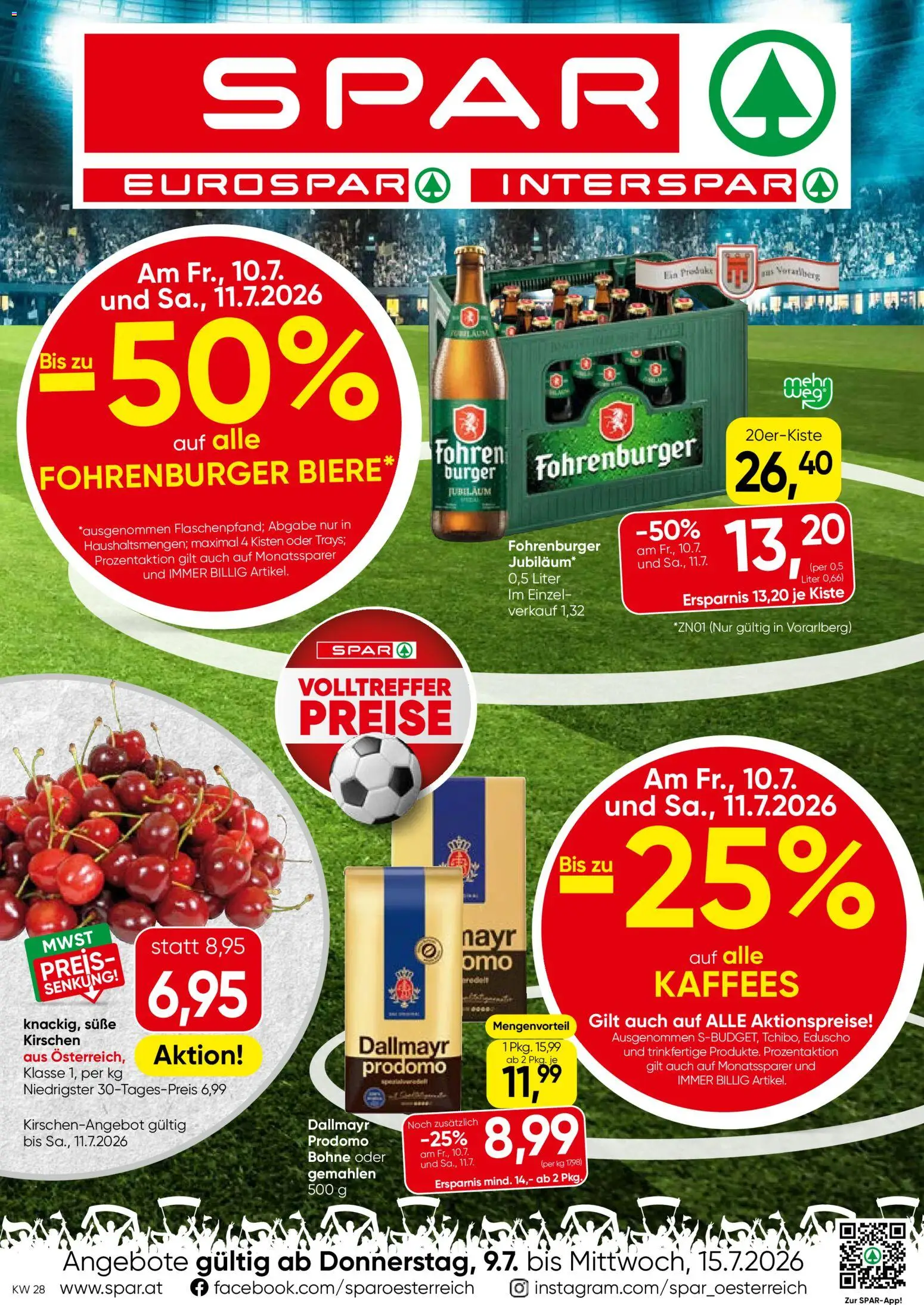 Vorschau der Angebote: Spar Spar Flugblatt - Vorarlberg gültig ab 09.07.2026
