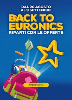 Anteprima del volantino Volantino Euronics - Back to Euronics valido a partire dal 20/08/2026