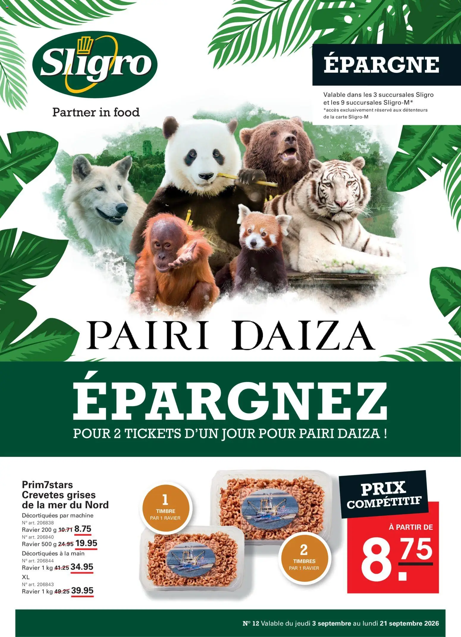 Voorbeeld van Sligro Publicité van winkel Sligro geldig vanaf 03/09/2026 - La