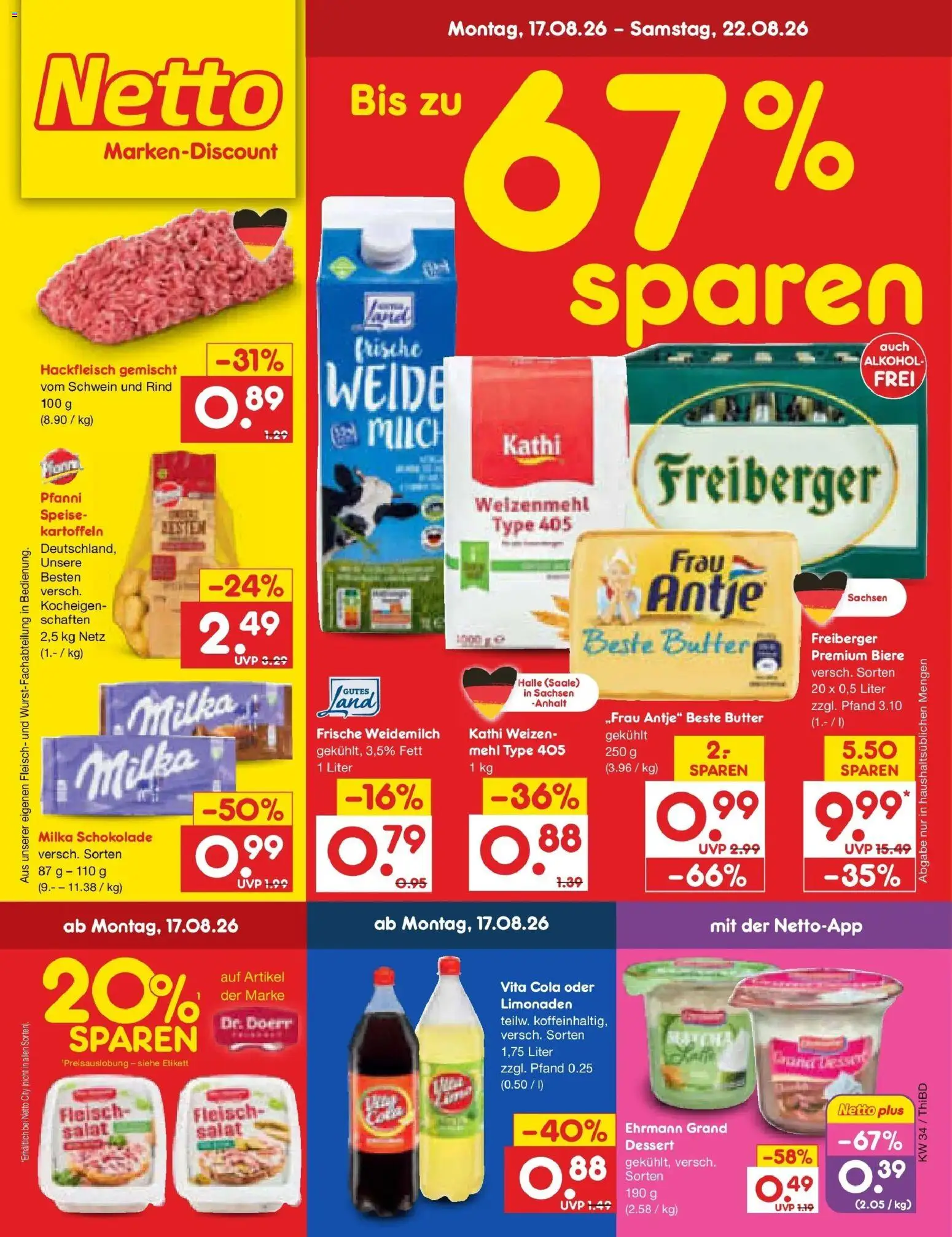 Vorschau von dem Prospekt des Geschäftes Netto Marken-Discount, gültig ab dem 17.08.2026