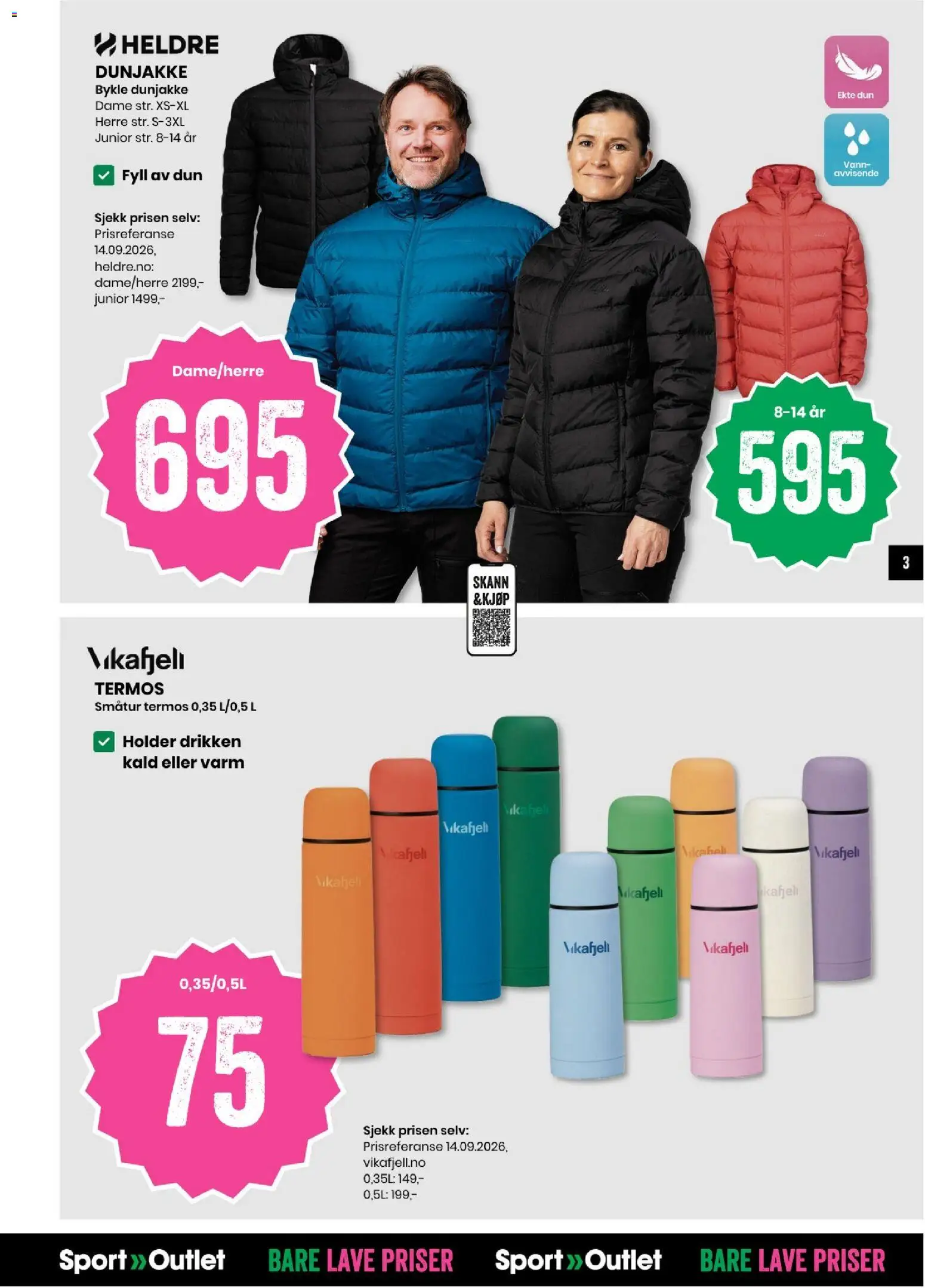 Forhåndsvis Sport Outlet kundeavis fra butikk Sport Outlet gyldig fra 29/09/2026
