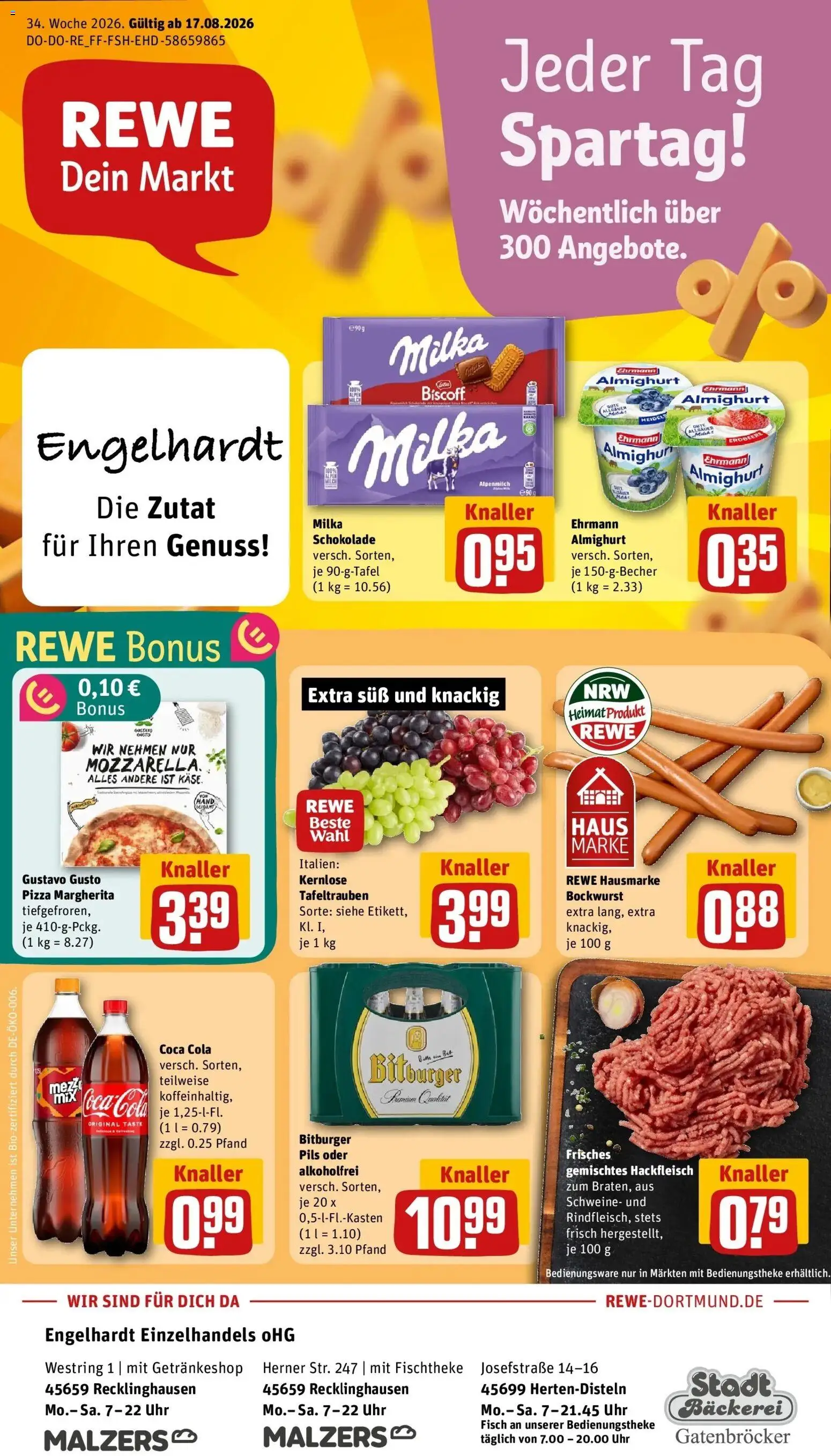 Vorschau von dem Prospekt des Geschäftes Rewe, gültig ab dem 17.08.2026