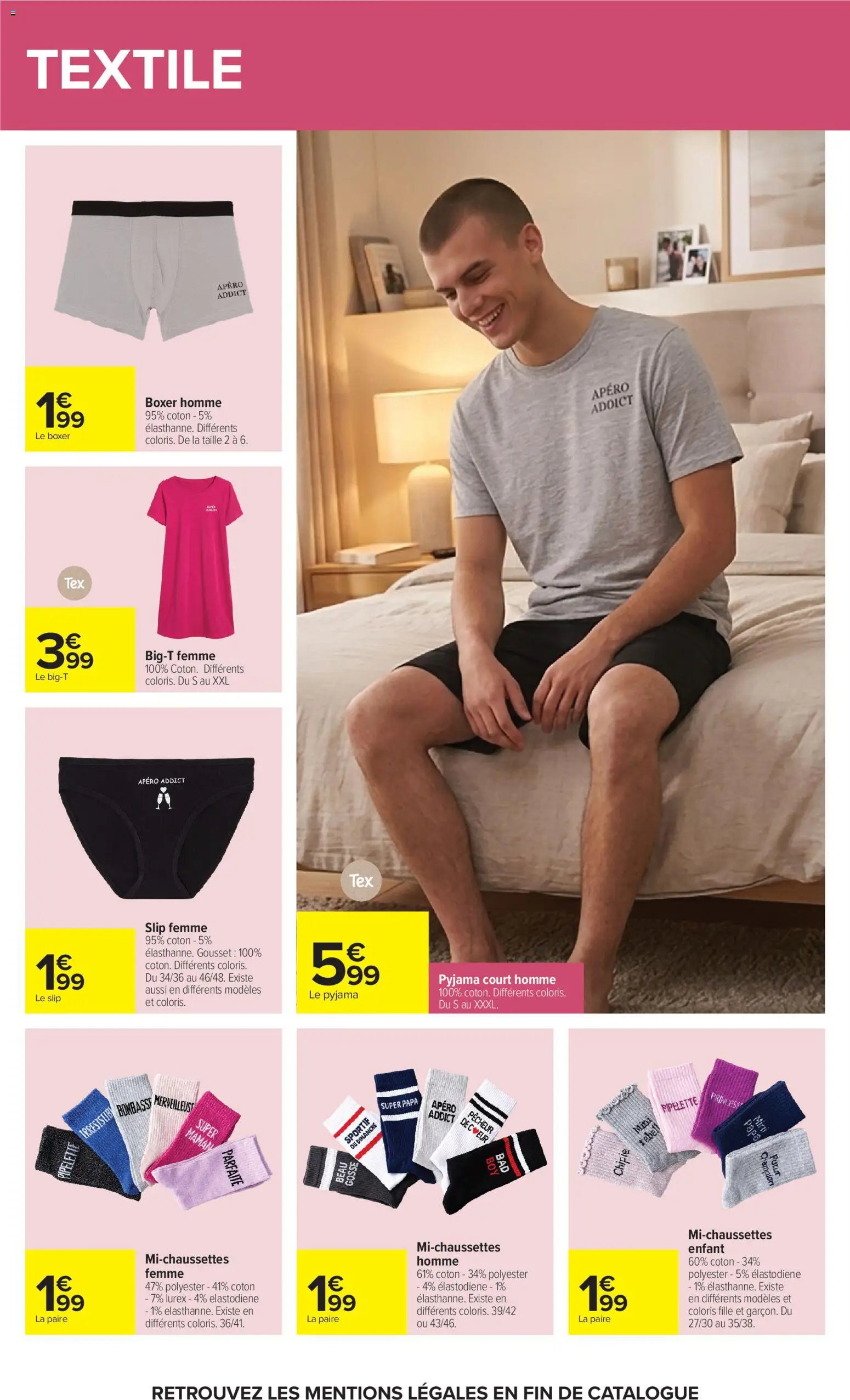 Prévisualisation de Carrefour Market Petit dejeuner du magasin Carrefour Market formulaire valide 01/09/2026 - Pyjama, Coton, Slip femme