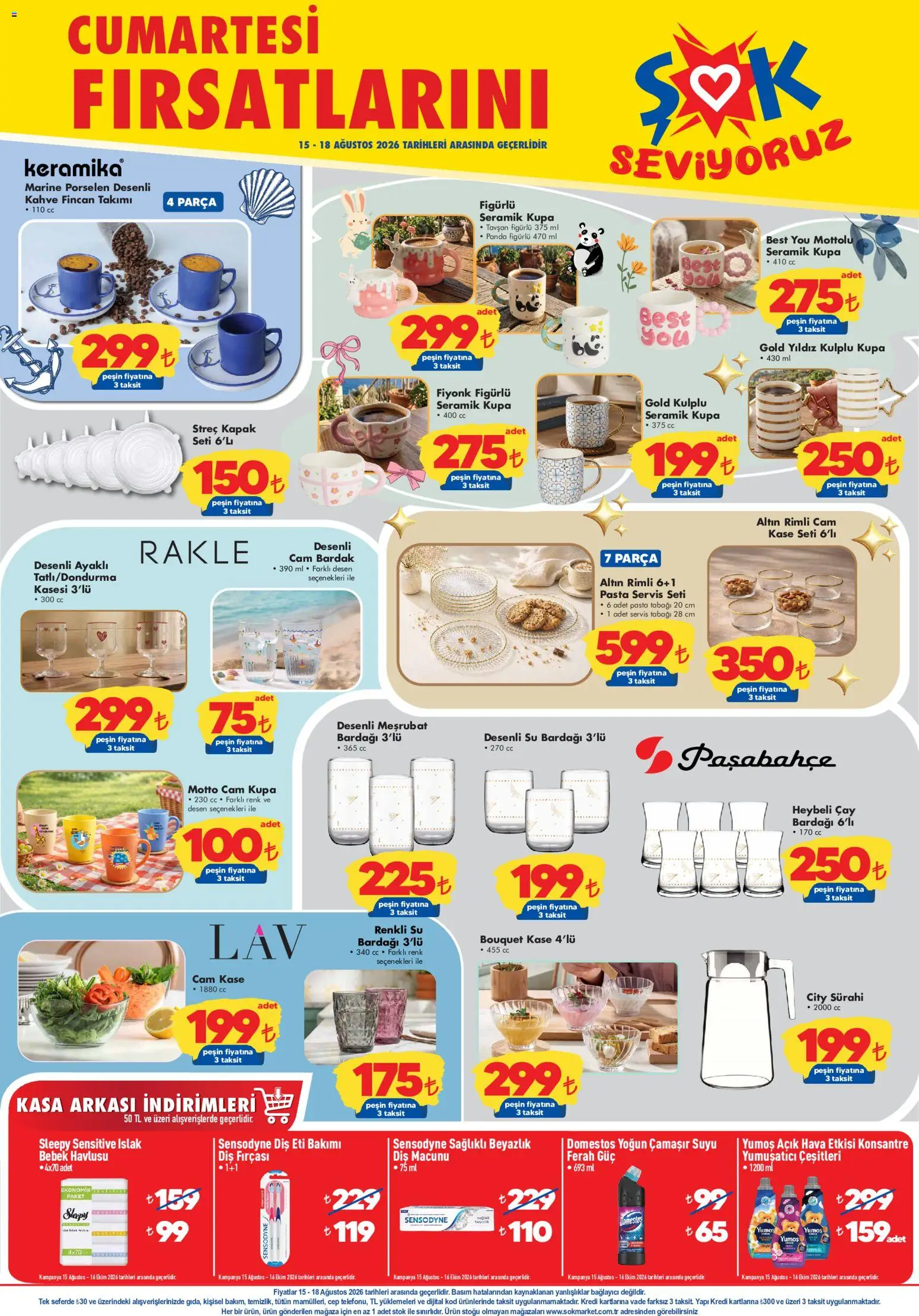 Şok Market Şok Market - Hafta sonu fırsatları 15.08.2026 - Broşürünün önizlemesi
