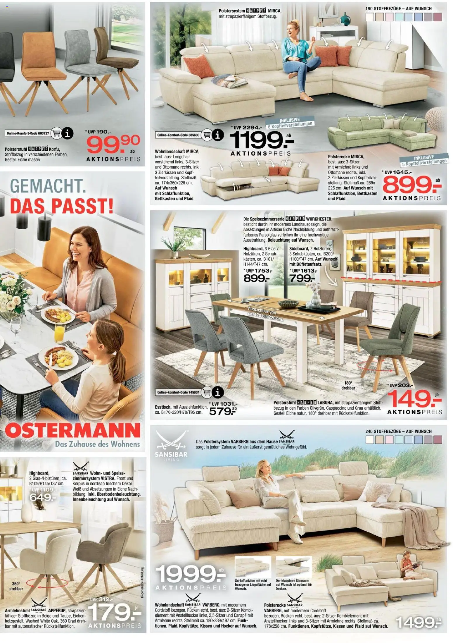 Vorschau von dem Prospekt des Geschäftes Ostermann, gültig ab dem 24.10.2026 - Kissen, Wohnlandschaft, Hocker