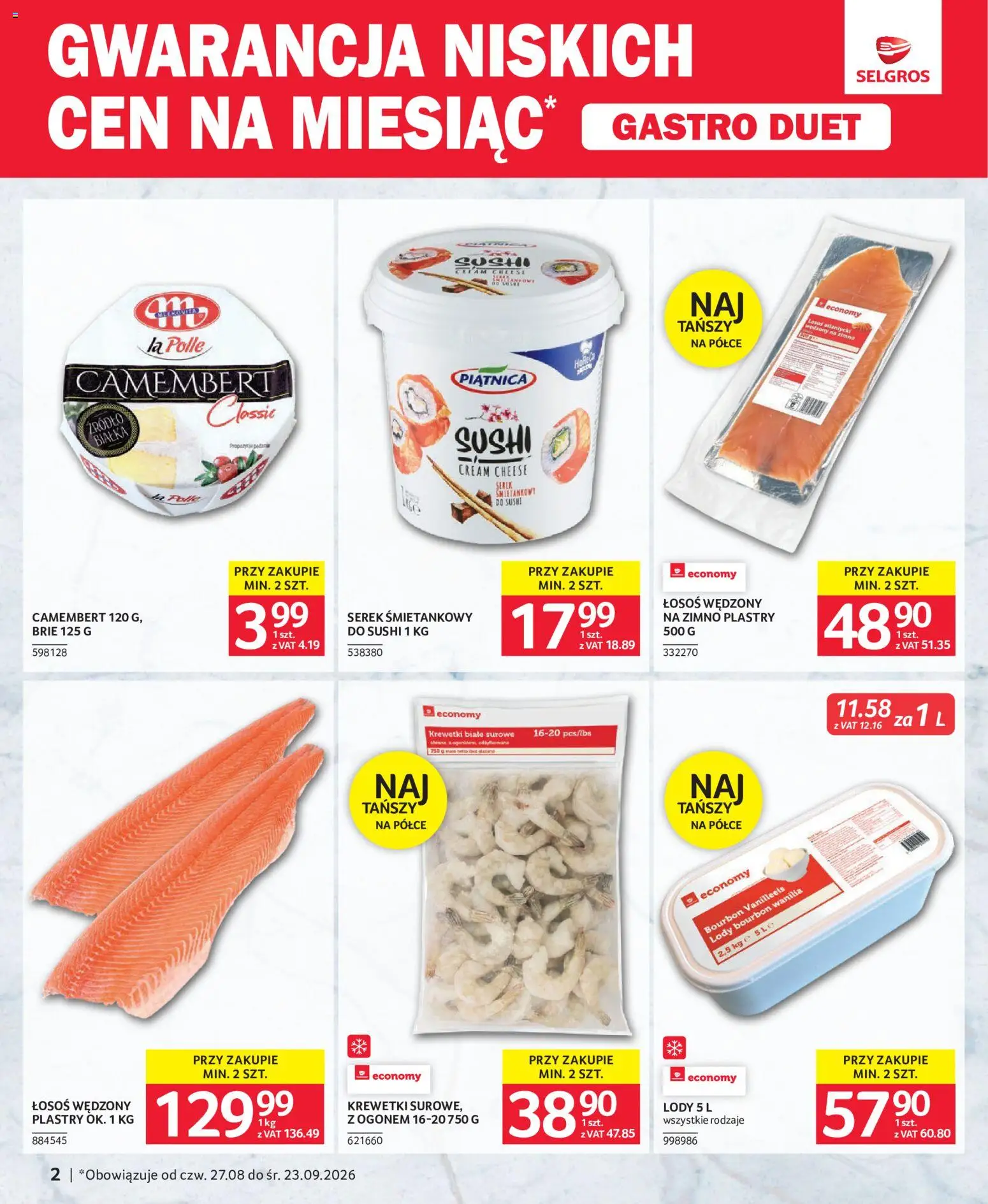 Pogląd gazetki "Selgros cash&carry gazetka - Duet" ze sklepu Selgros cash&carry ważnej od 27.08.2026