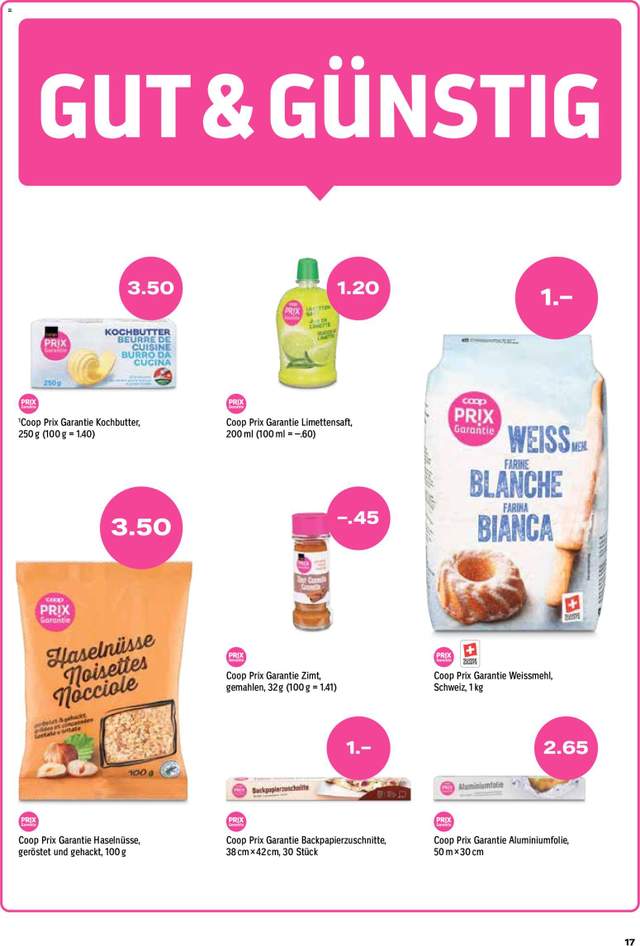 Neue Coop Aktionen ab 15.10.