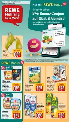 Vorschau von dem Prospekt des Geschäftes Rewe, gültig ab dem 07.09.2026