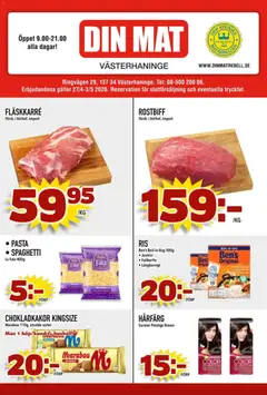 Förhandsgranska reklamblad Din Mat erbjudanden från butik Din Mat gäller från 04/05/2026