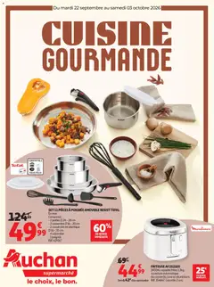 Voorbeeld van Auchan Cuisine gourmande supers van winkel Auchan geldig vanaf 22/09/2026