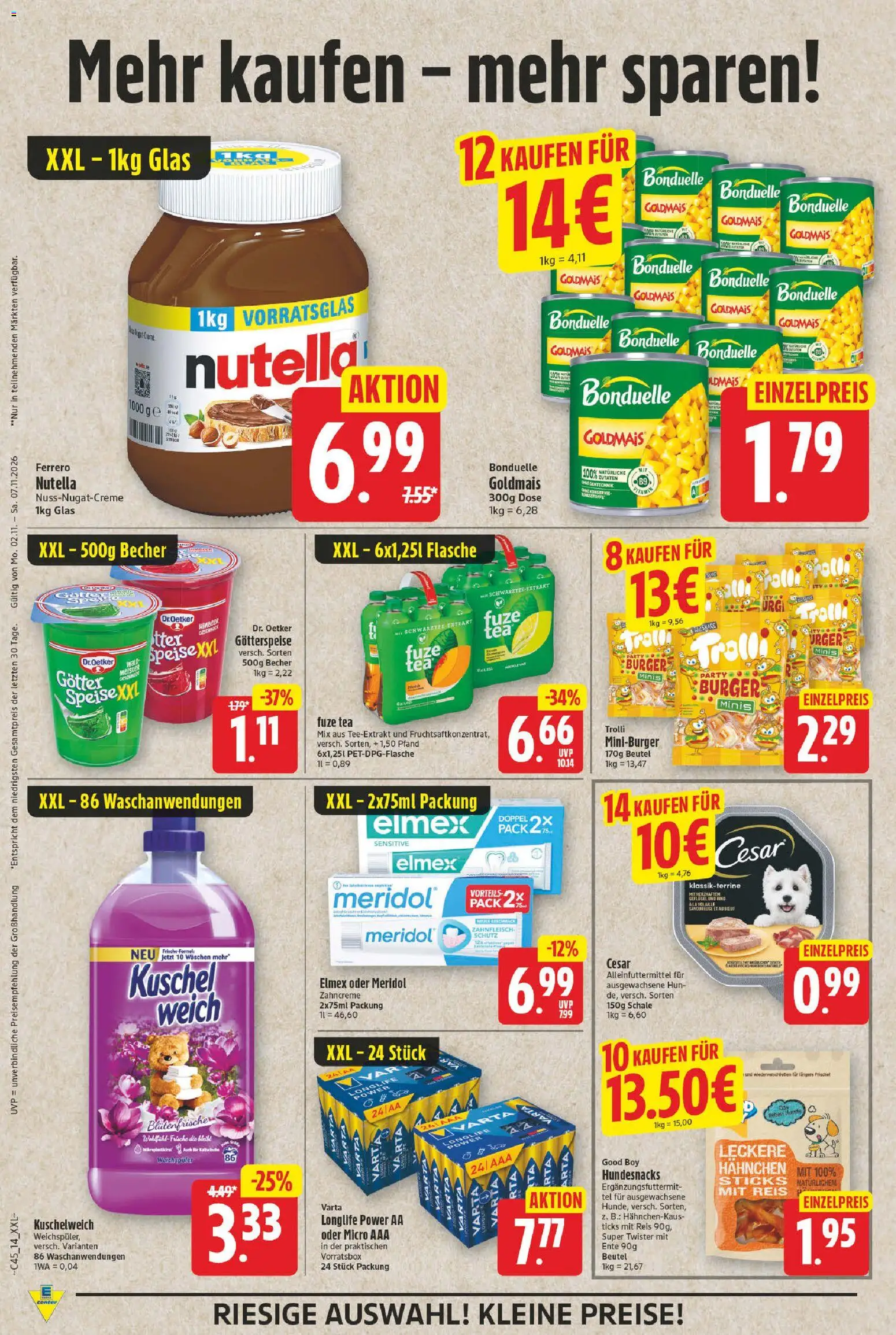 Vorschau von dem Prospekt des Geschäftes E center, gültig ab dem 02.11.2026