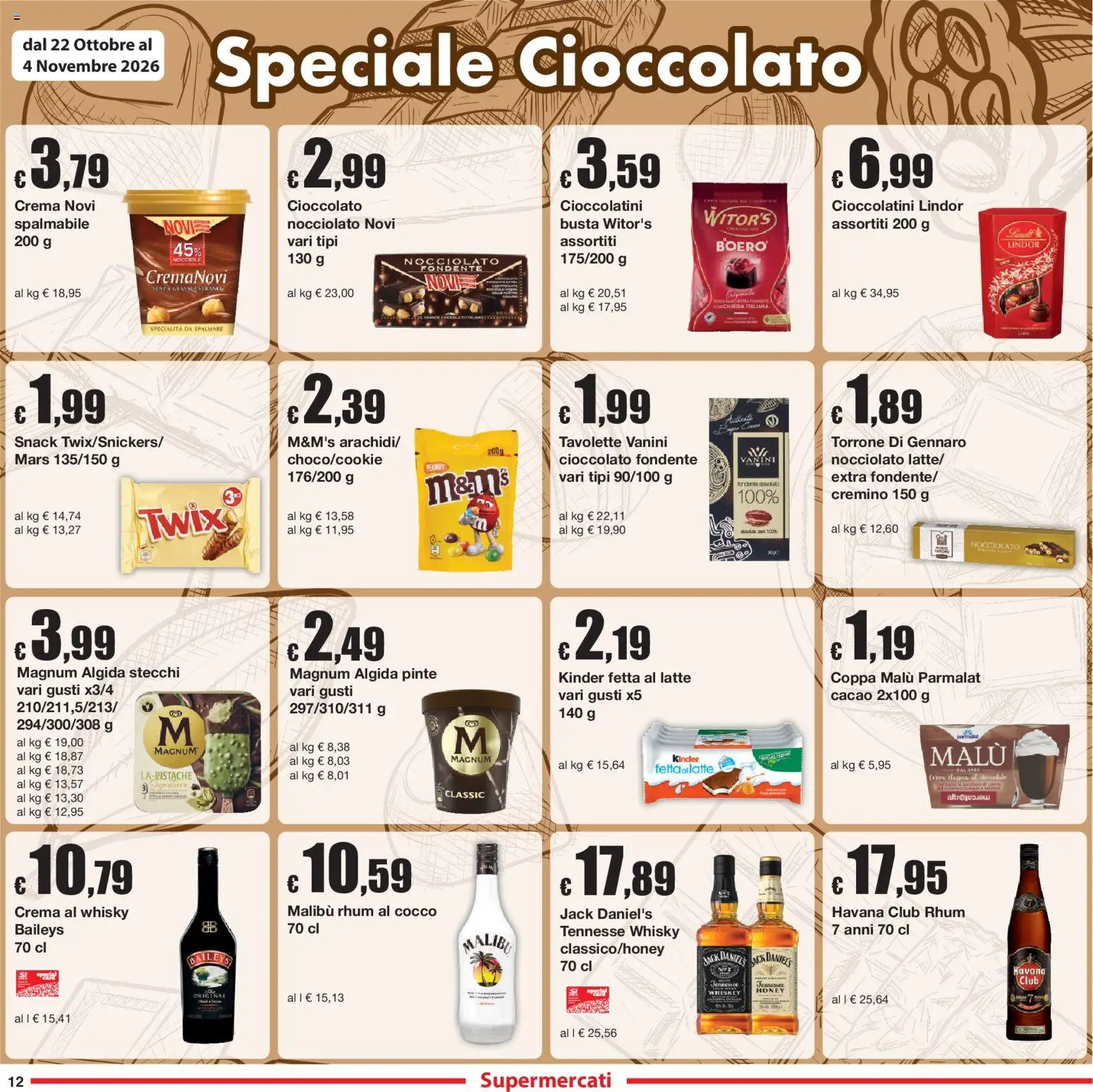 Anteprima dell'opuscolo Sì con Te volantino dal negozio Sì con Te valido da 22/10/2026 - Crema, Baileys, Malibù, Cacao, Havana, Cioccolatini, Havana Club, Jack Daniel’s