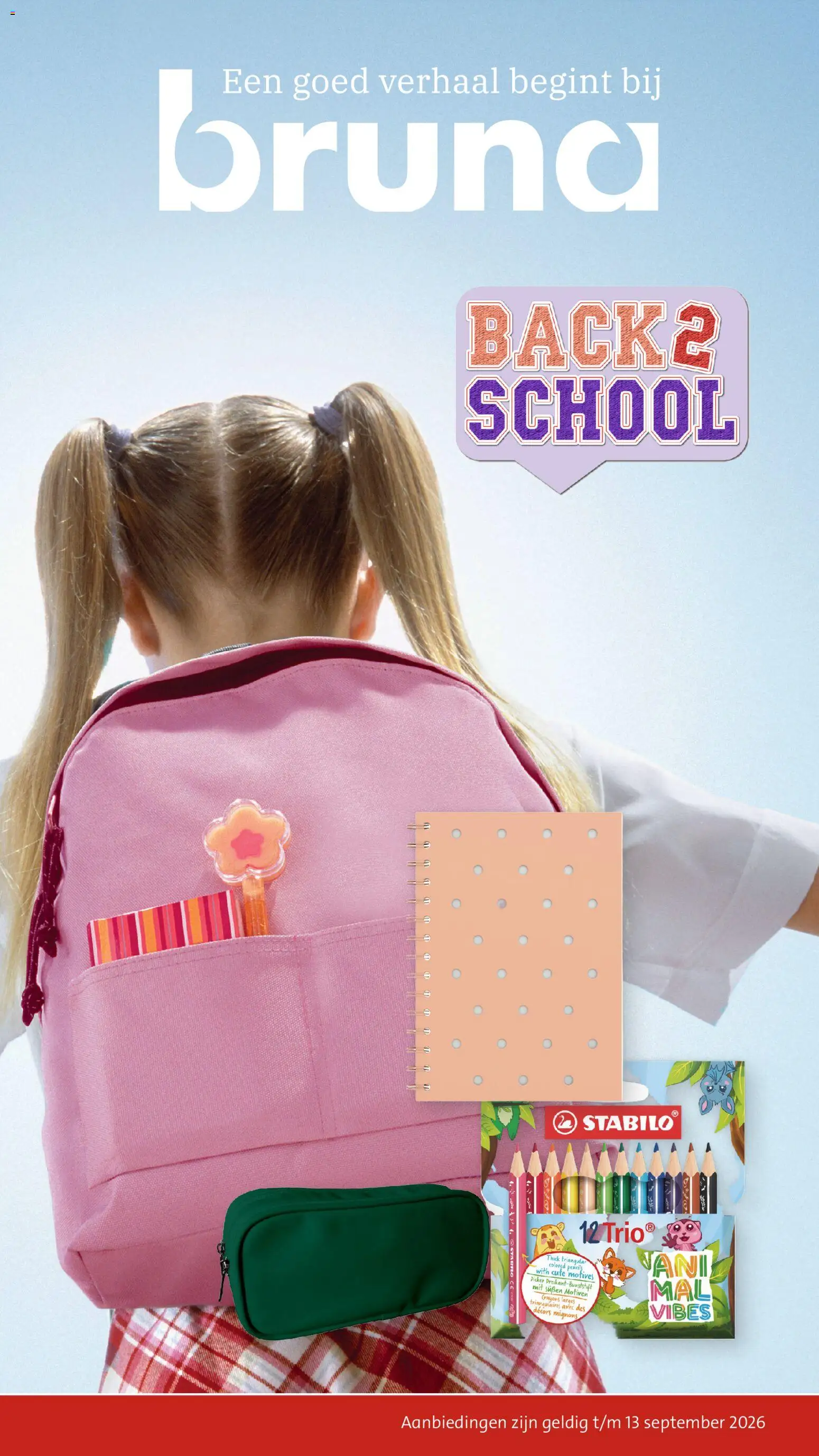 Voorbeeld van Bruna folder - Back 2 school van winkel Bruna geldig vanaf 29-07-2026