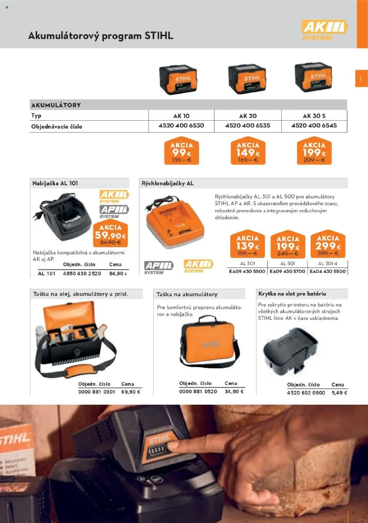 Náhľad STIHL letáku platného od 29.09.2025 - Taška, Nabíjačka