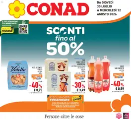 Anteprima dell'opuscolo Conad volantino Piemonte dal negozio Conad valido da 30/07/2026