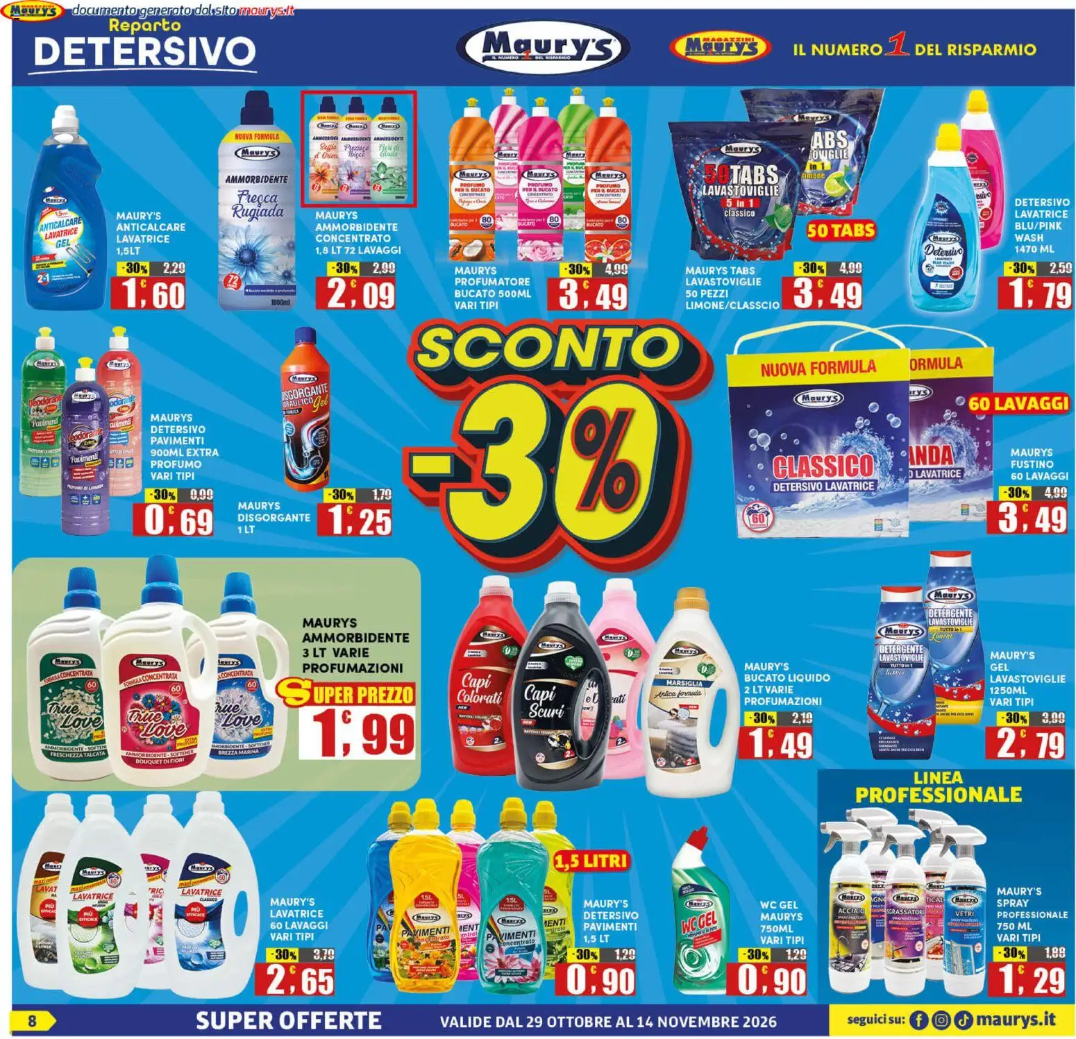 Anteprima dell'opuscolo Maury's volantino dal negozio Maury's valido da 29/10/2026