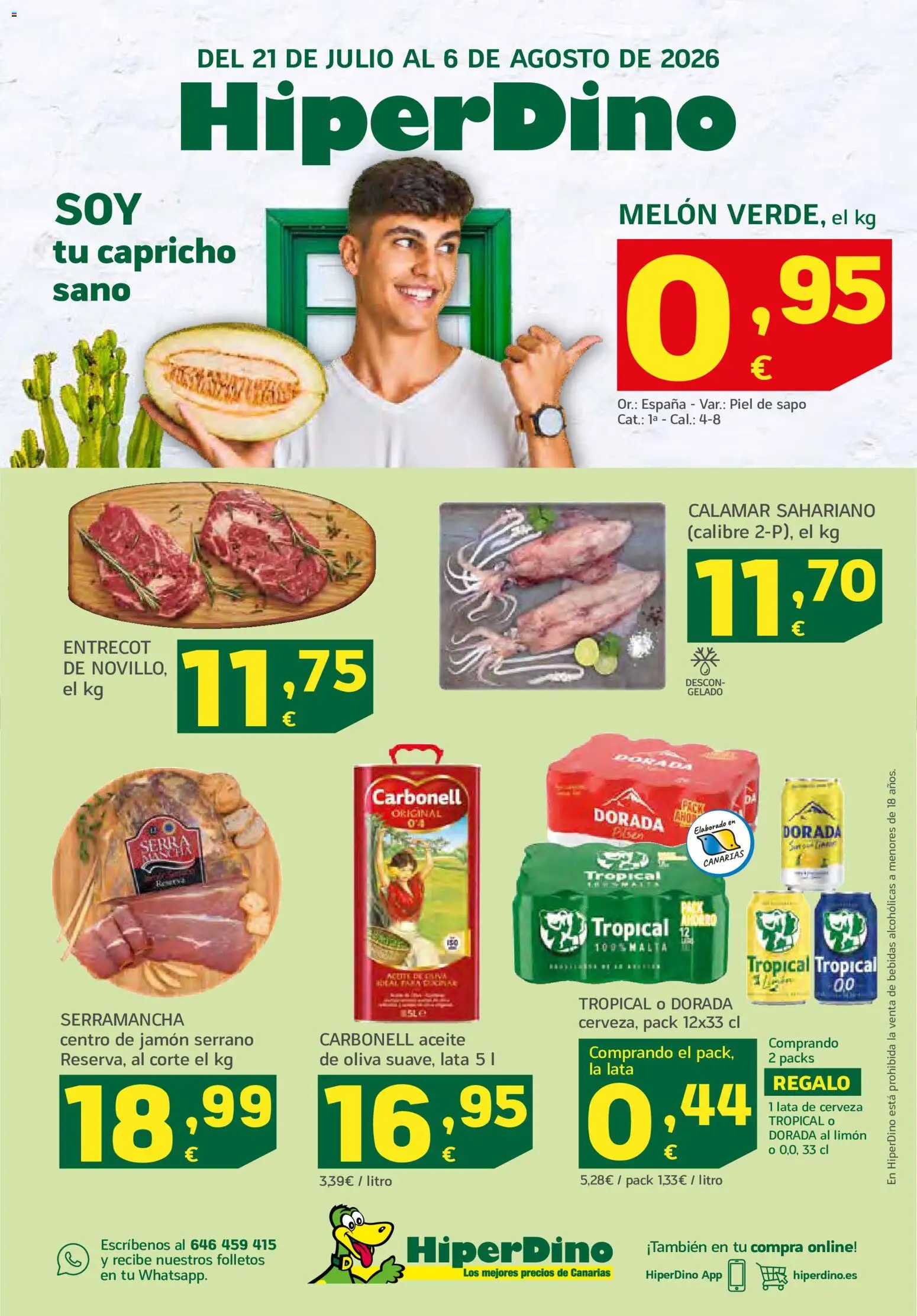 Vista previa del folleto de la tienda HiperDino válido desde el 21/07/2026 