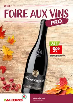 Vorschau des Merkblatts Aligro aktionen Vins Chavannes vom Shop Aligro gültig von 21.09.2026 bis 03.10.2026