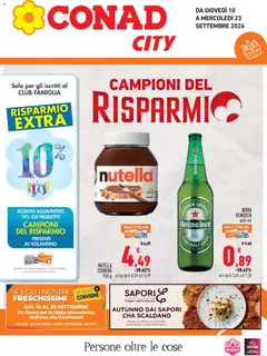 Anteprima dell'opuscolo Conad volantino City Piemonte dal negozio Conad valido da 10/09/2026