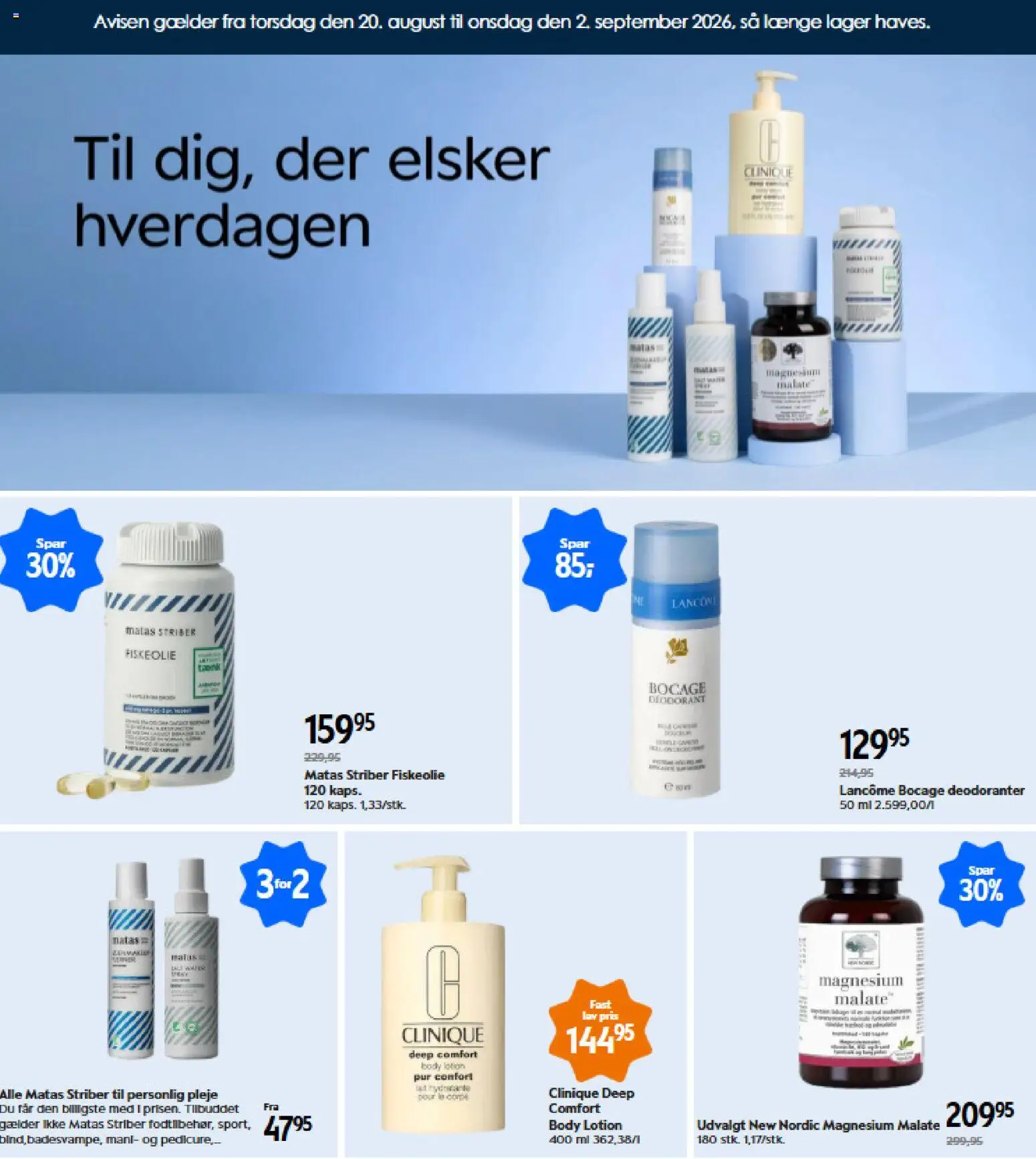Eksempel på tilbudsavis Matas - Tilbudsavis fra butik Matas gyldig fra 20/08/2026