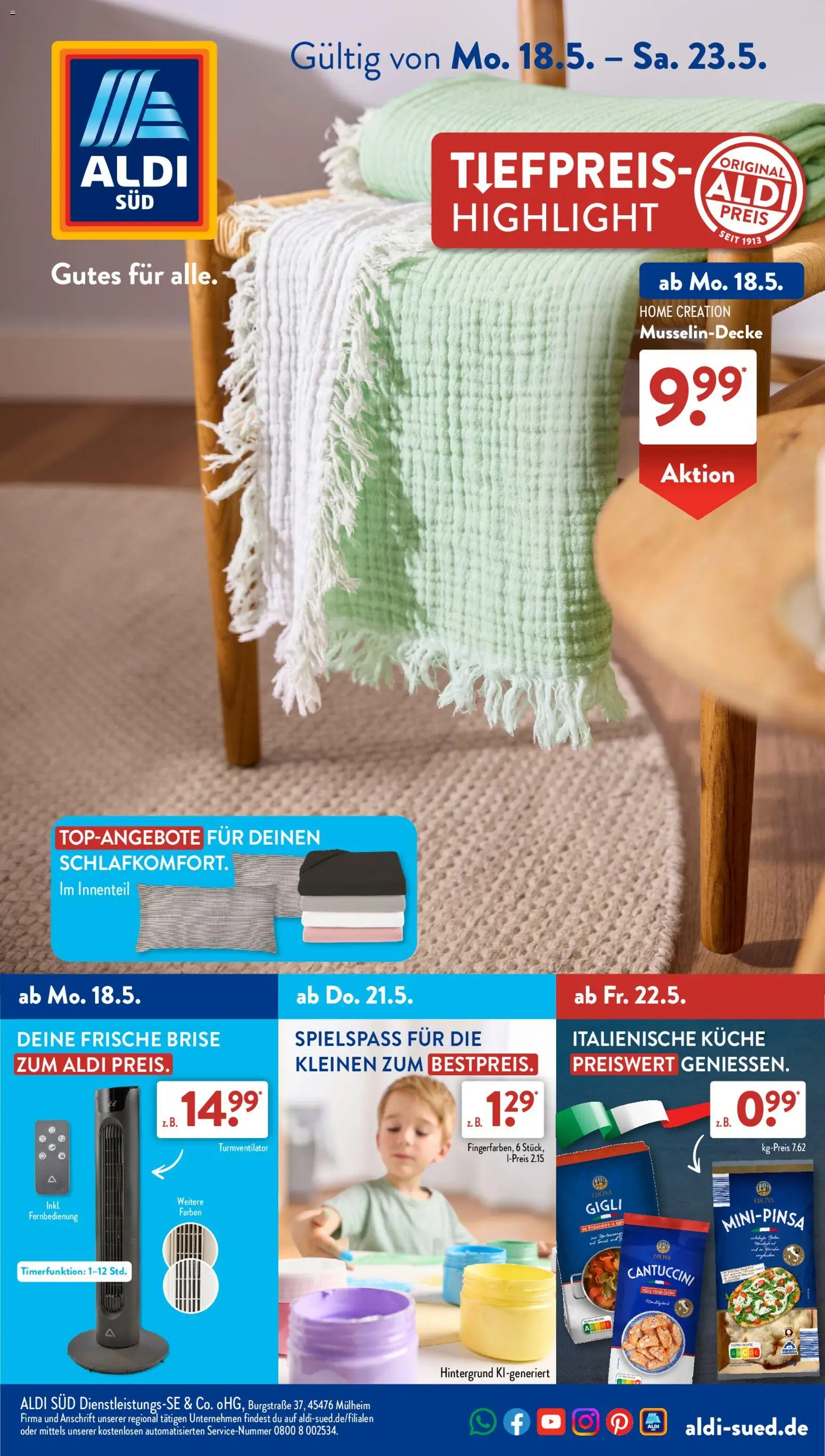Vorschau von dem Prospekt des Geschäftes Aldi Süd, gültig ab dem 18.05.2026