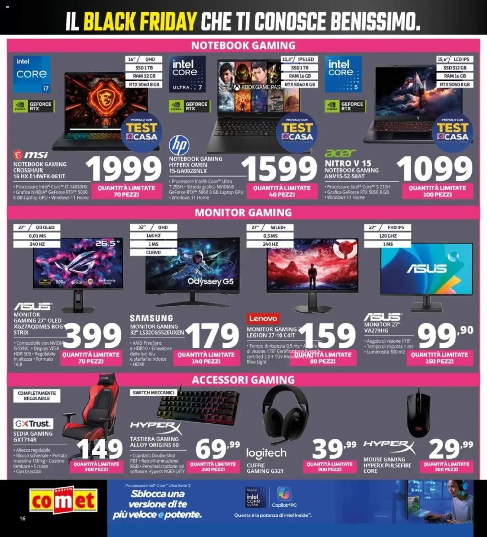 Anteprima dell'opuscolo Comet Black Friday dal negozio Comet valido da 29/10/2026