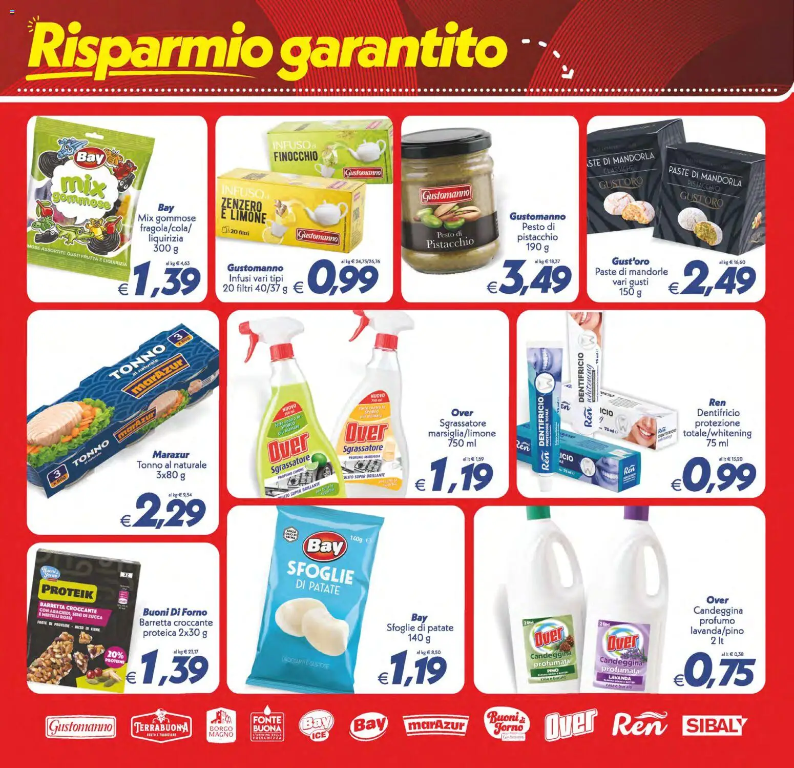 Anteprima dell'opuscolo SuperConveniente volantino Caltanissetta, San Cataldo, Avola, Lascari, Milazzo, Barcellona dal negozio SuperConveniente valido da 23/10/2026 - The, Zucca, Zenzero, Tonno, Pistacchio, Candeggina, Dentifricio, Barretta