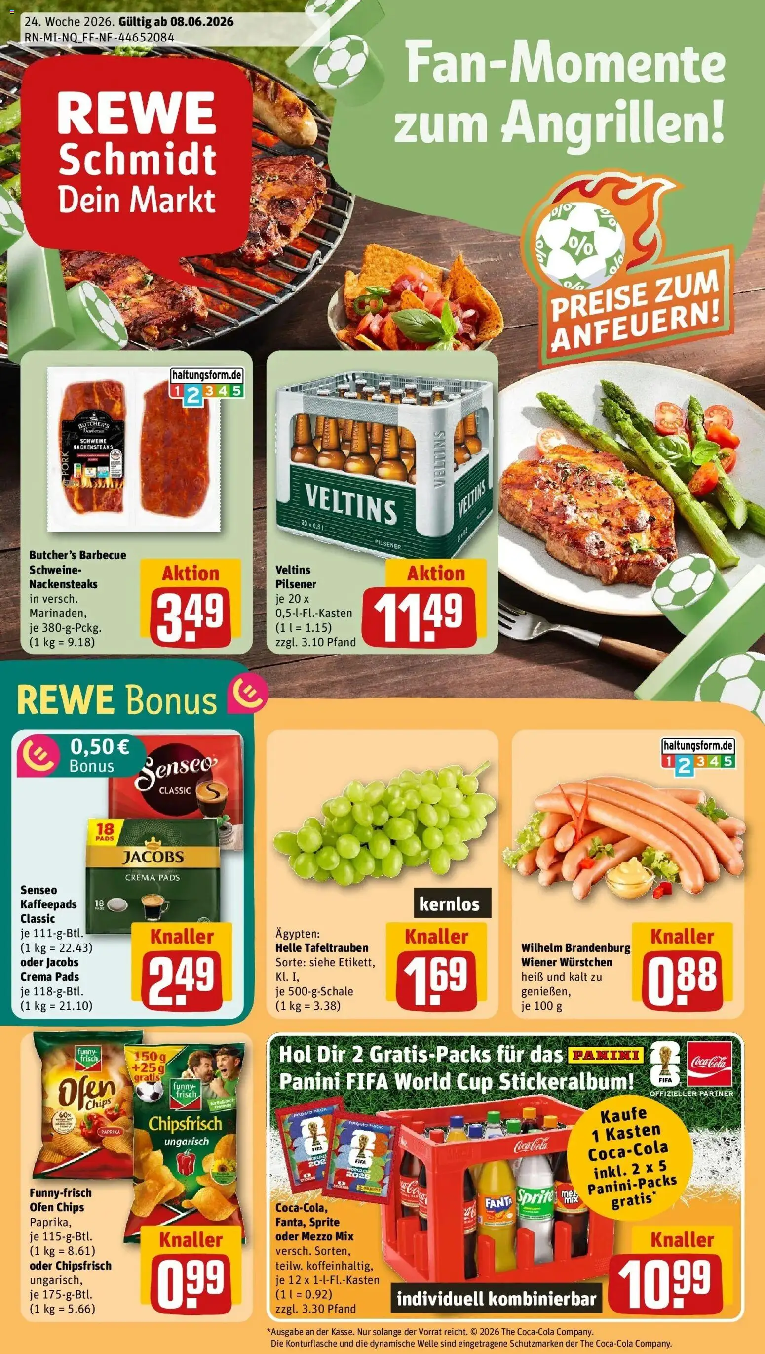 Vorschau von dem Prospekt des Geschäftes Rewe, gültig ab dem 08.06.2026