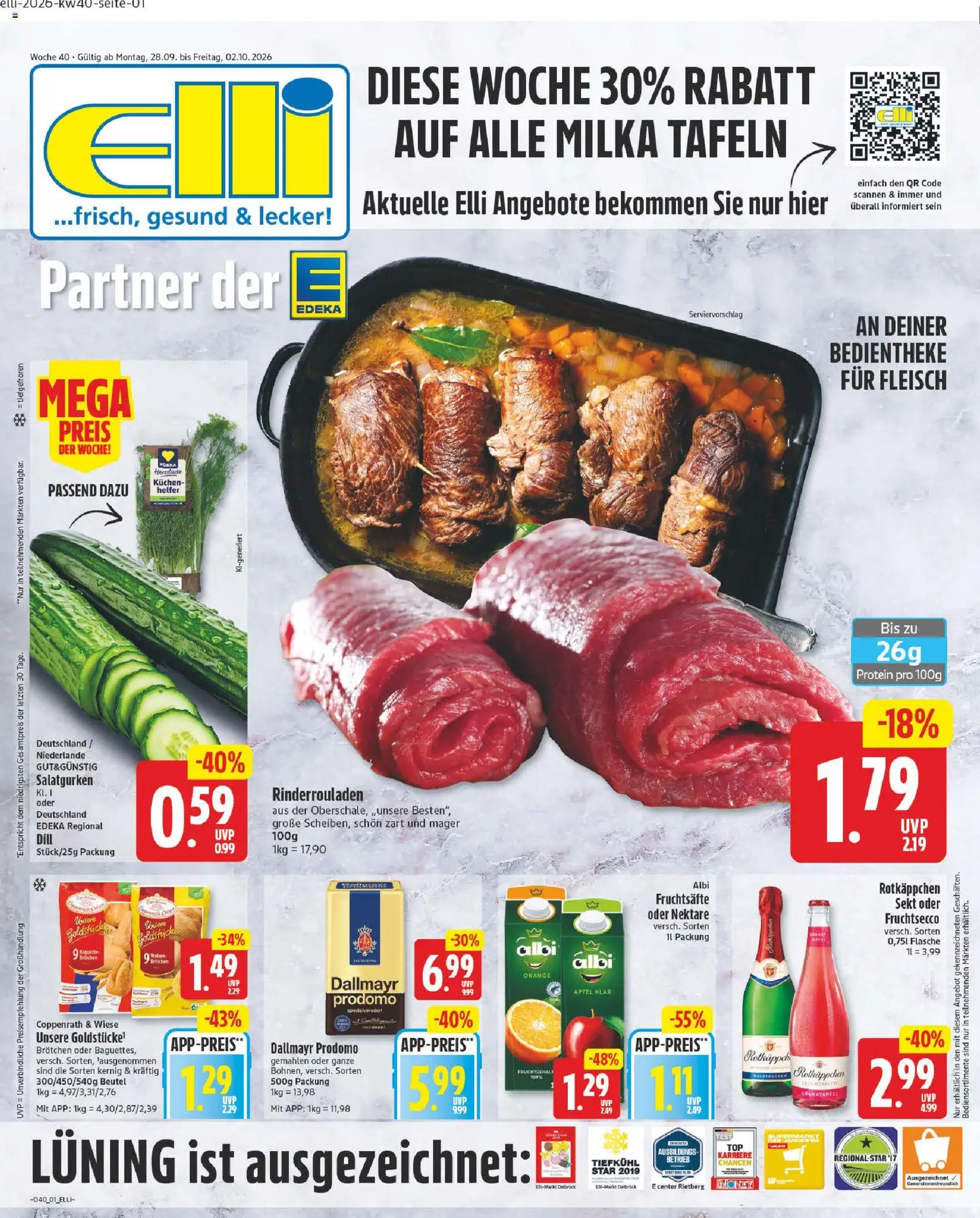 Vorschau von dem Prospekt des Geschäftes Elli Markt, gültig ab dem 28.09.2026