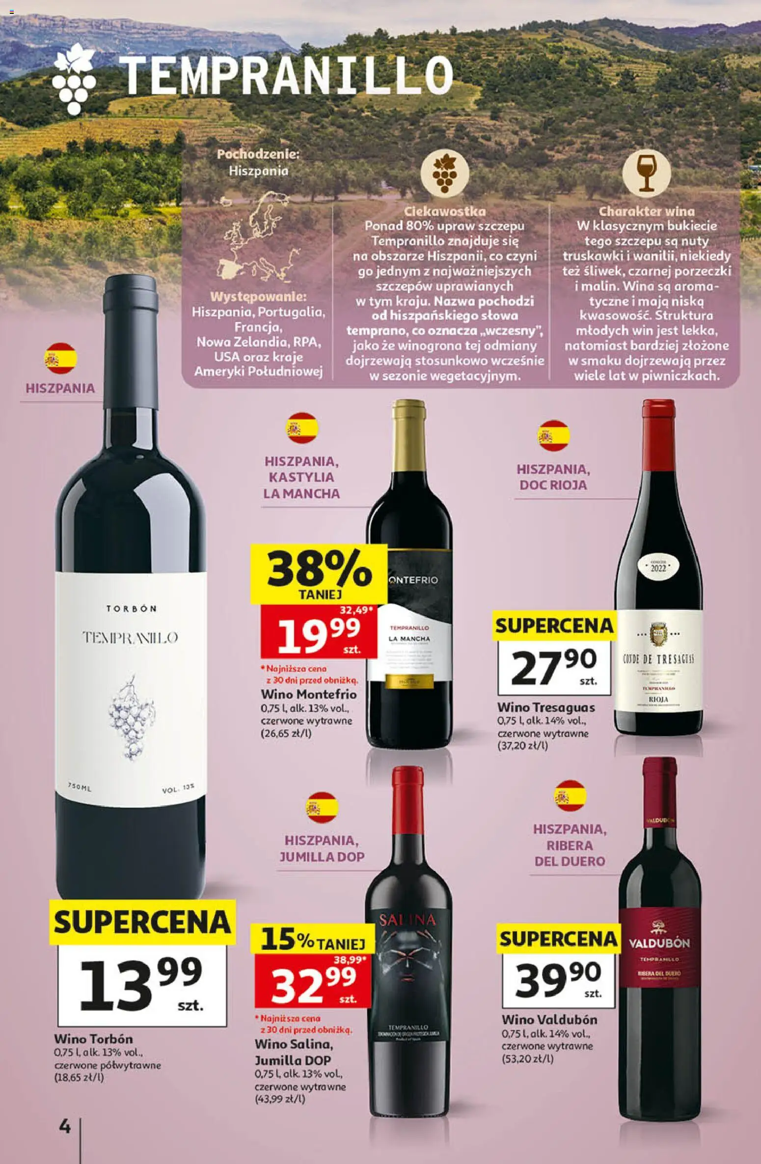 Pogląd gazetki "Auchan gazetka - Katalog Wino" ze sklepu Auchan ważnej od 05.10.2026 - Truskawki, Wino, Winogrona