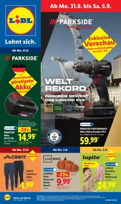 Vorschau von dem Prospekt des Geschäftes Lidl, gültig ab dem 31.08.2026
