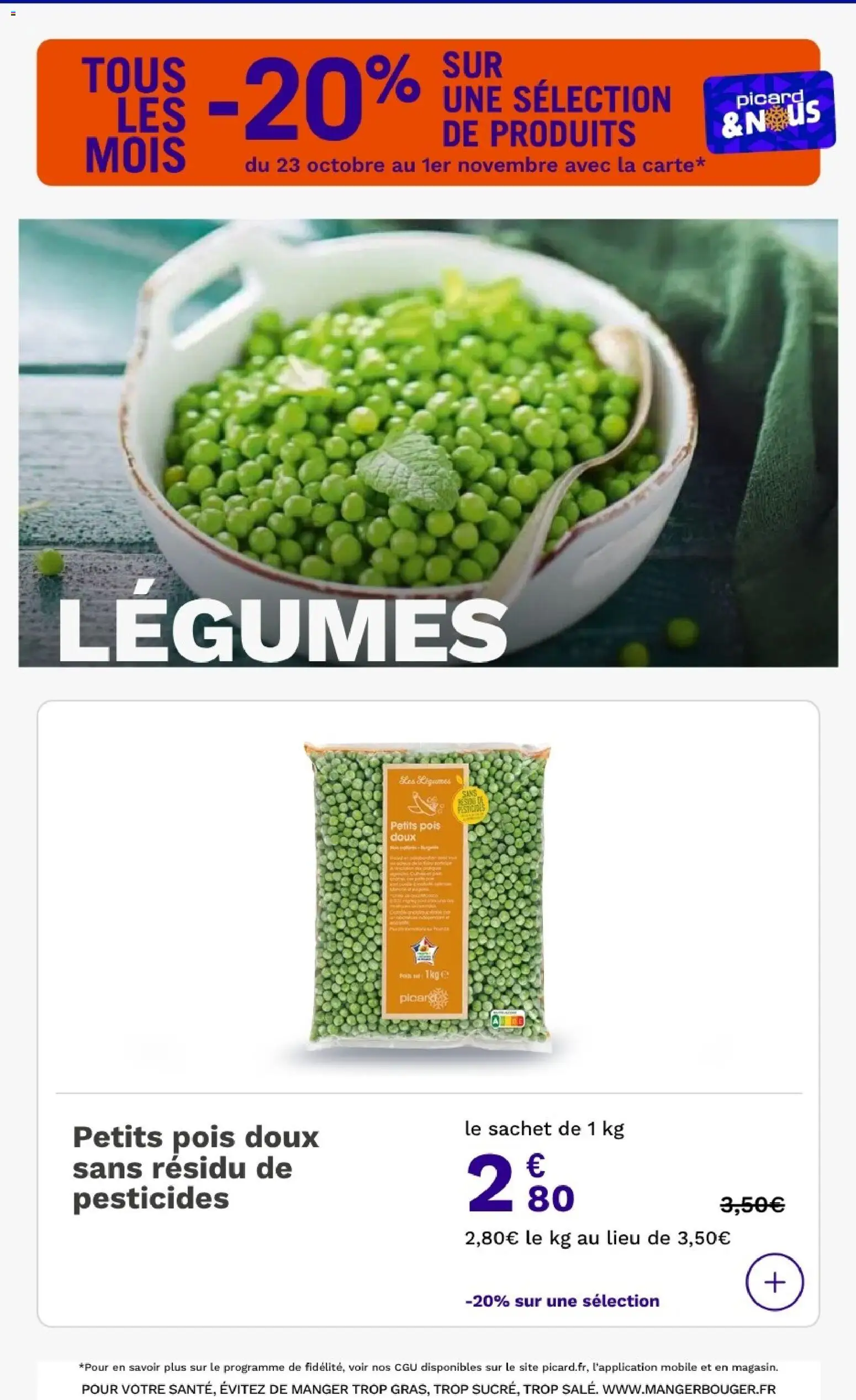 Prévisualisation de Picard catalogue Harry Potter du magasin Picard formulaire valide 23/10/2026 - Petits pois, Pois