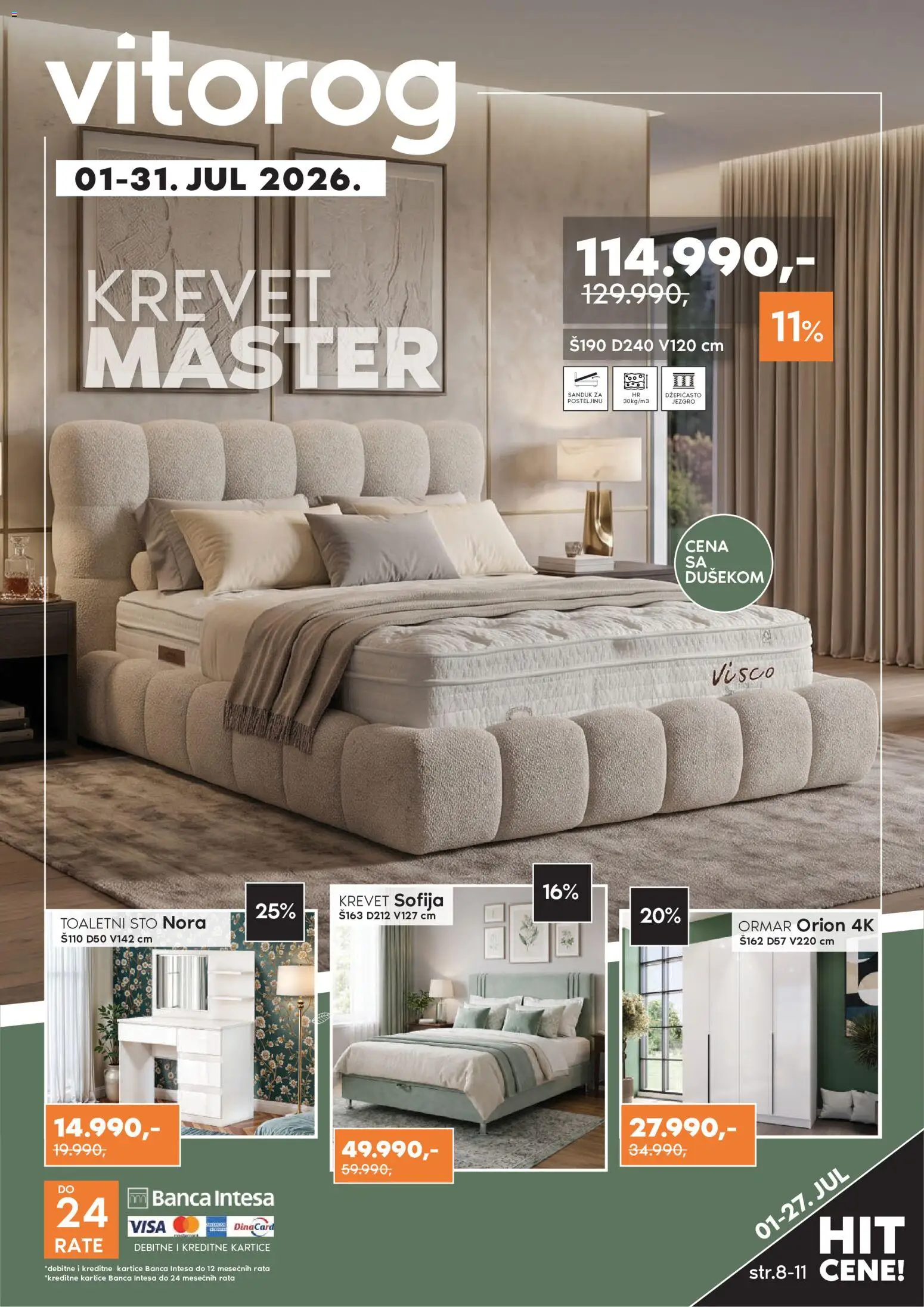 Pregled Vitorog kataloga - važi od 01.07.2026