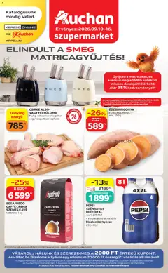 Auchan - Auchan Szupermarket akciós újság megtekintése, amely érvényes 2026.09.10.-től