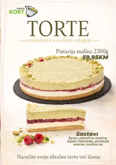 Pregled letka Kort Marketi - Torte trgovine Kort Marketi vrijedi od 12.05.2026