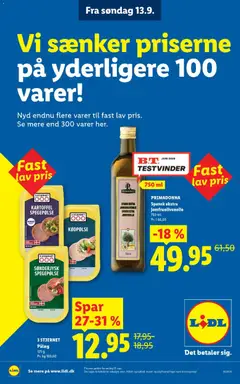 Eksempel på tilbudsavis Lidl - Nyd hver dag til fast lav pris fra butik Lidl gyldig fra 13/09/2026