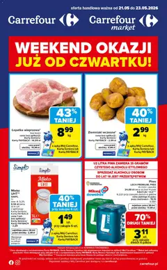 Pogląd gazetki "Carrefour gazetka - Weekend okazji" ze sklepu Carrefour ważnej od 21.05.2026