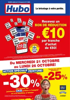 Voorbeeld van Hubo Publicité van winkel Hubo geldig vanaf 21/10/2026