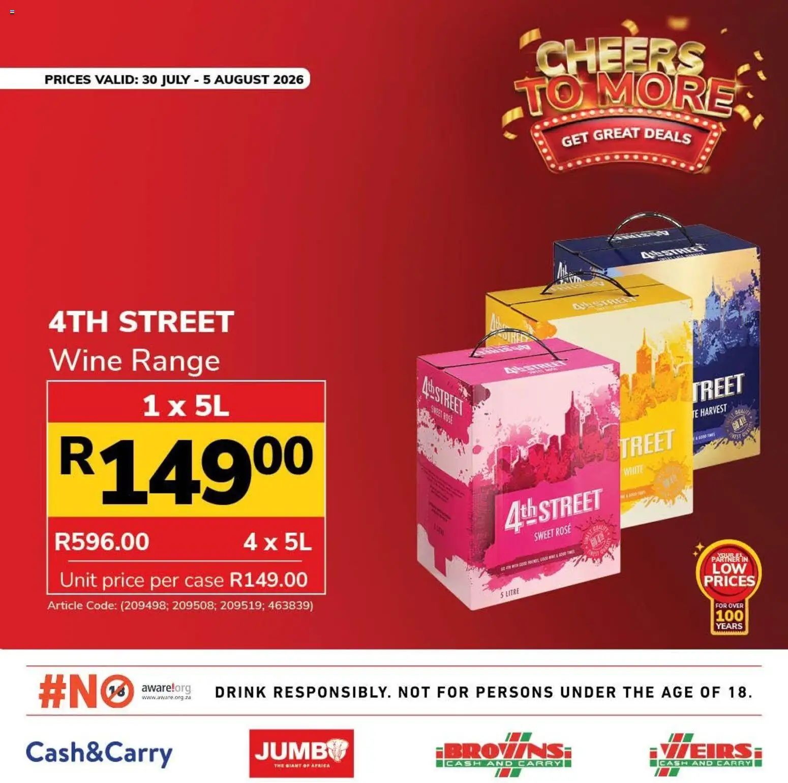 Preview of Jumbo flyer valid from 30/07/2026 - Wine, Case